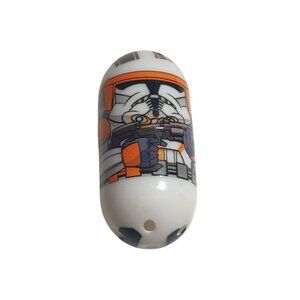 Mighty Beanz Commander 14 Cody Collectible Toy 2010 Series 1 White Orange Gray